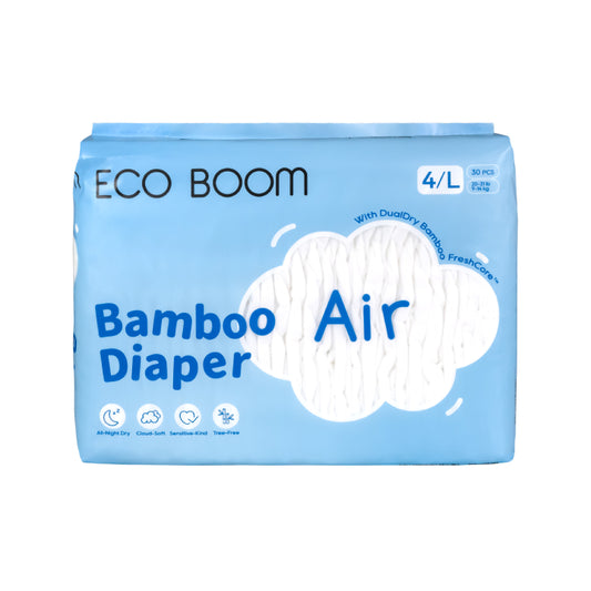 Air Bamboo Baby Nappies Large (9-14Kg) - 30 Pcs