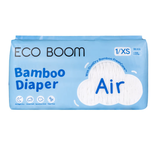 Air Bamboo Baby Nappies Extra Small (<4.5Kg) - 38 Pcs